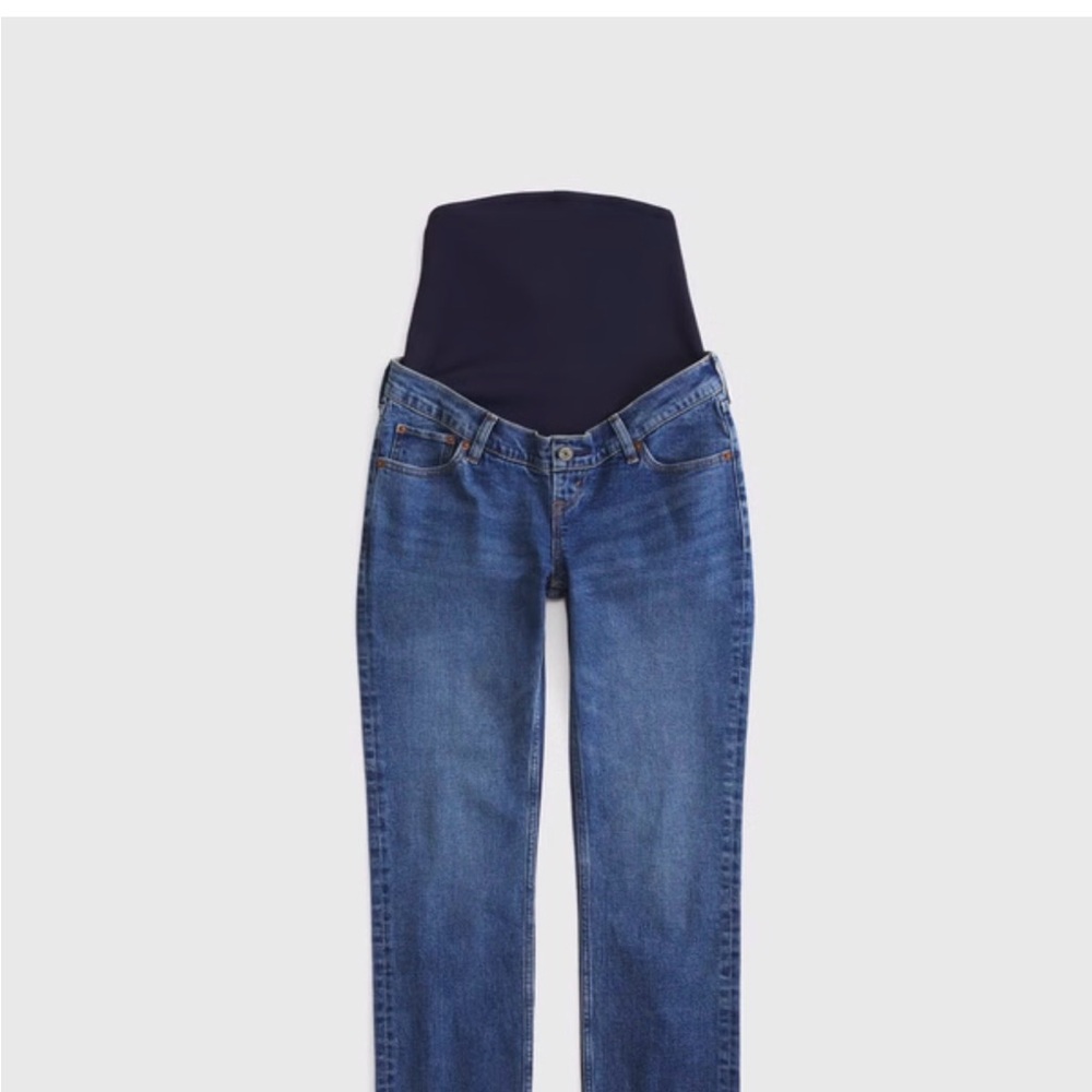 Abercrombie The Ankle Straight Maternity Jeans Dark wash
